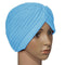 Fashion Women Wrap Hat Candy Color Stretchy Turban Head Band Sleep Beanie Pleated Indian Cap