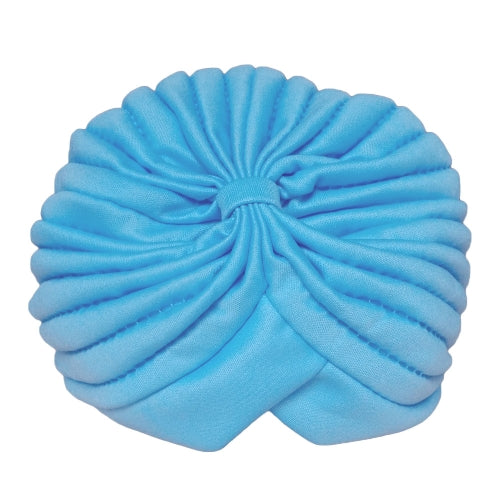 Fashion Women Wrap Hat Candy Color Stretchy Turban Head Band Sleep Beanie Pleated Indian Cap