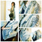 Fashion Elegant Women Scarf Porcelain Printing Long Shawl Wrap Pashmina Beige