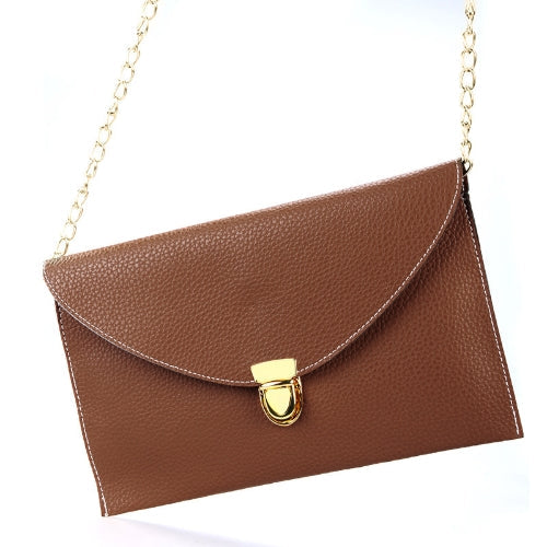 Fashion Lady Women Envelope Clutch Chain Purse Handbag Shoulder Tote Messenger Bag Black