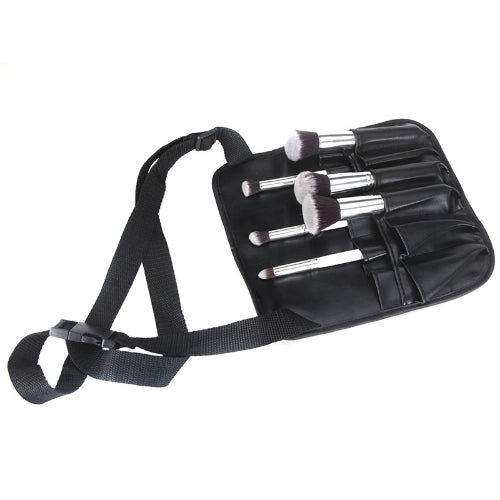 PVC Cosmetic Makeup Brush Apron with Artist Belt Strap Professional Bag