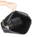 New Korean Retro Vintage Woman Lady Chain Shoulder Messenger Handbag Satchel Black