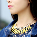 Fashion Crystal Pendant Chain Choker Chunky Bib Necklace for Women Girls