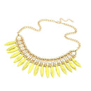 Fashion Crystal Pendant Chain Choker Chunky Bib Necklace for Women Girls