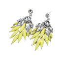 1 Pair Fashion Elegant Lady Attractive Resin Rhinestone Earrings Ear Stud Jewelry Accessory