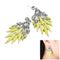 1 Pair Fashion Elegant Lady Attractive Resin Rhinestone Earrings Ear Stud Jewelry Accessory