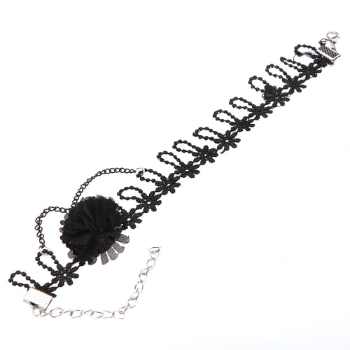 Women Sexy Popular Gothic Lace Summer Barefoot Sandal Beach Flower Tassel Anklet