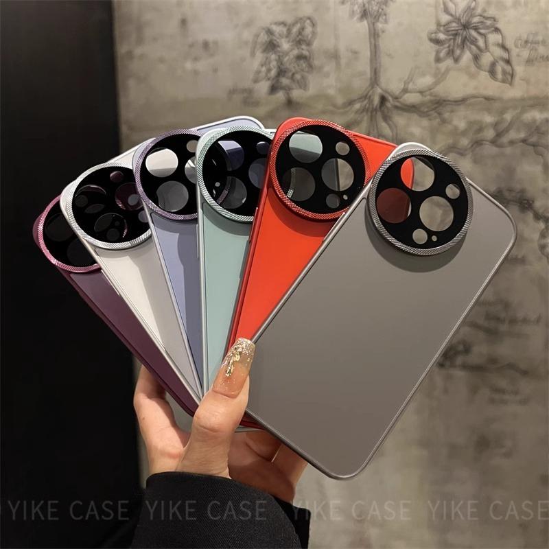 ABD-042301 Premium Frosted Solid Color iPhone 15 Pro Case with Full Accessories: Lens Film, Slipcover, Compatible with Apple Pro Max