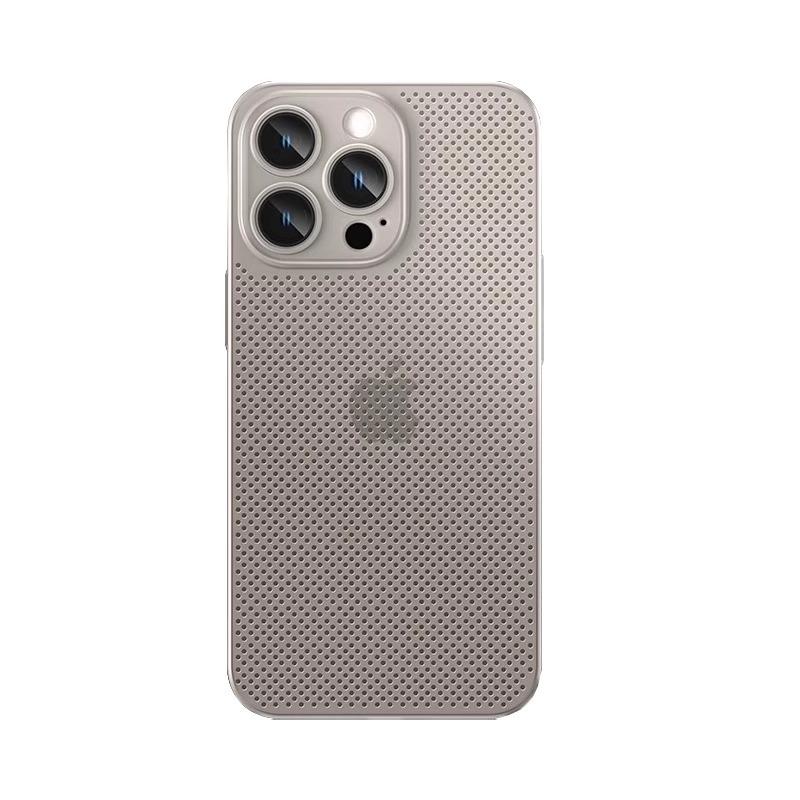 XJK-042301M-iPhone12-15 Mobile iPhonePhone Case, Heat Dissipation, Breathable,, Lens All-Inclusive, Ultra-Thin, Frosted, Anti-Drop, 2024 New