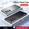 LKX-042202 Metal Magnetic Suction Applicable Samsung Cell Phone Case Protective Cover Anti-Falling