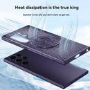 XJK042305-Samsung S22-24ultra Mobile Phone Case, New, Magnetic Suction, Comes With a Stand, Ultra-Thin, Hollow Out, Heat Dissipation, Breathable, Premium Feeling