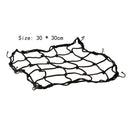 Bike Net Motorcycle Accessories 6 Hooks Fuel Tank Luggage Helmet Bungee Web 30*30cm