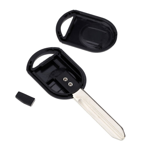 Uncut Blade emote Car Key Case Shell Cover Replacement with Ignition Transponder Chip 4D-60