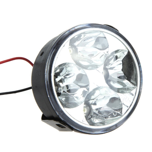 Round LED Daytime Running Light 4 LED White