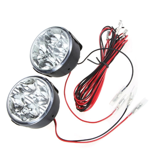 Round LED Daytime Running Light 4 LED White