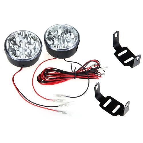 Round LED Daytime Running Light 4 LED White