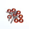 8pcs Bumper Washer & Bolts Kit Set Aluminum Alloy Orange