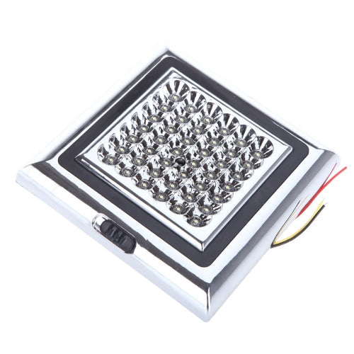 12V 42 LED Car Vehicle Indoor Roof Ceiling Lamp Interior Decorative Dome Light Square White