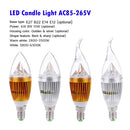 B22 6W LED شمعة ضوء لمبة الثريا مصباح الأضواء عالية الطاقة AC85-265V