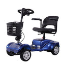 M08 350W 31 Miles 4-Wheel Mobility Scooter - Blue