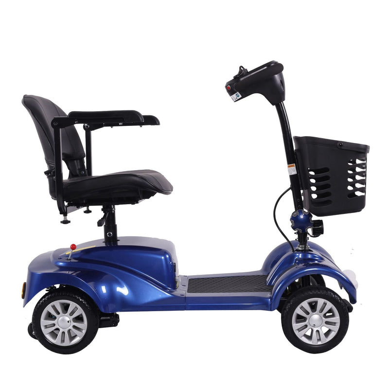 M08 350W 31 Miles 4-Wheel Mobility Scooter - Blue