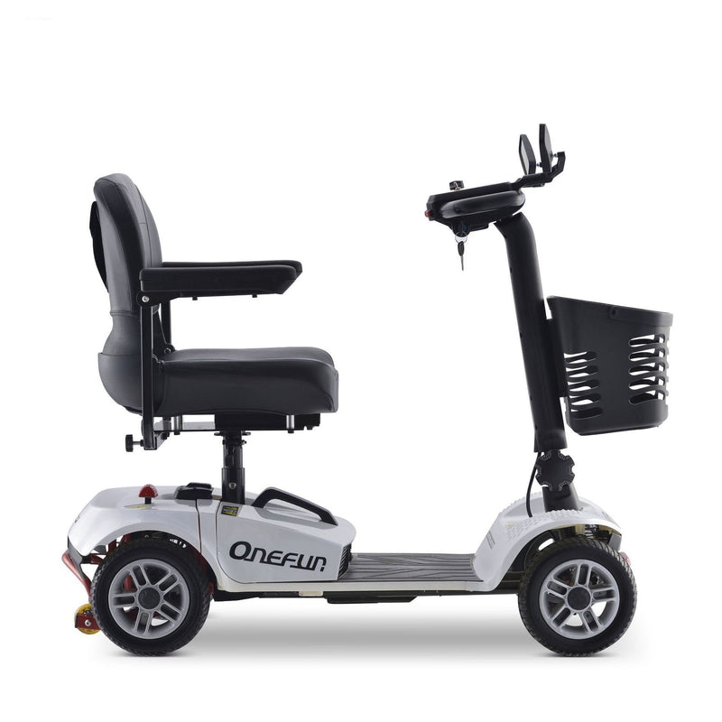 M18 350W 31 Miles 4-Wheel Mobility Scooter - White