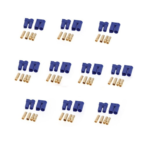 10 Pairs EC5 Device Connector Plug for RC Car Plane Helicopter Multi-Copter Lipo Battery ESC Motor Part (EC5 Plug,Lipo Battery ESC Motor Plug)