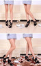 Fashion Sexy Women Heels Peep Toe Platform Sole Shoes Pumps Black