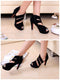 Fashion Sexy Women Heels Peep Toe Platform Sole Shoes Pumps Black