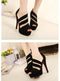 Fashion Sexy Women Heels Peep Toe Platform Sole Shoes Pumps Black