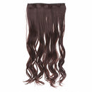 5Clips in on Wavy Curl Synthetic Hairpieces Slice Hair Extension Ponytail High Temperature Fiber