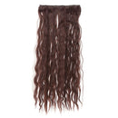 24'' 60cm Long Curly Hair Extension Corn Women Waving Hairs 5 Clips in Hair Extensions