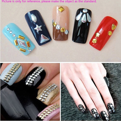 3D Nail Art Decoration Color Coated Round Shape Slice Metal Studs