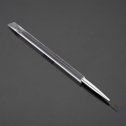 BQAN Transparent Nail Art Pen Acrylic Handle Carving Powder UV Gel Liquid Salon Liner Brush Oblique Sharp End