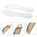 1 Pair 3/4 Women Foot PU Cushion Insoles Anti-slip High Heel Sandal Shoe Pads Comfy Feet Care Protector