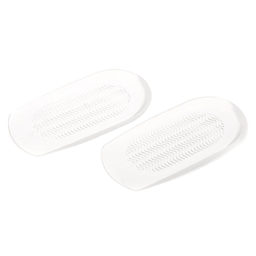 1 Pair Transparent Foot Heel Cups Cushion PU Shoe Pads Half Insoles Anti-slip Feet Care Protector