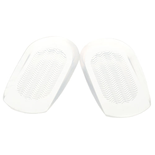 1 Pair Transparent Foot Heel Cups Cushion PU Shoe Pads Half Insoles Anti-slip Feet Care Protector