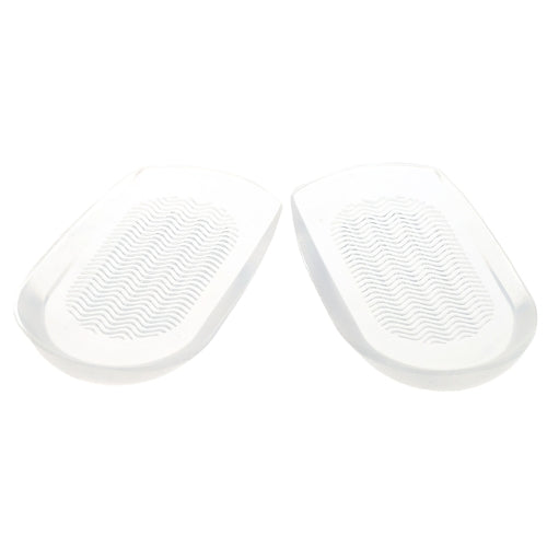 1 Pair Transparent Foot Heel Cups Cushion PU Shoe Pads Half Insoles Anti-slip Feet Care Protector