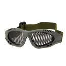 Adjustable Belt Goggles Lightweight Anti-fog Shock Resistant Eye Protection Metal Mesh Glasses for Airsoft Games Sports