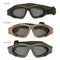 Adjustable Belt Goggles Lightweight Anti-fog Shock Resistant Eye Protection Metal Mesh Glasses for Airsoft Games Sports